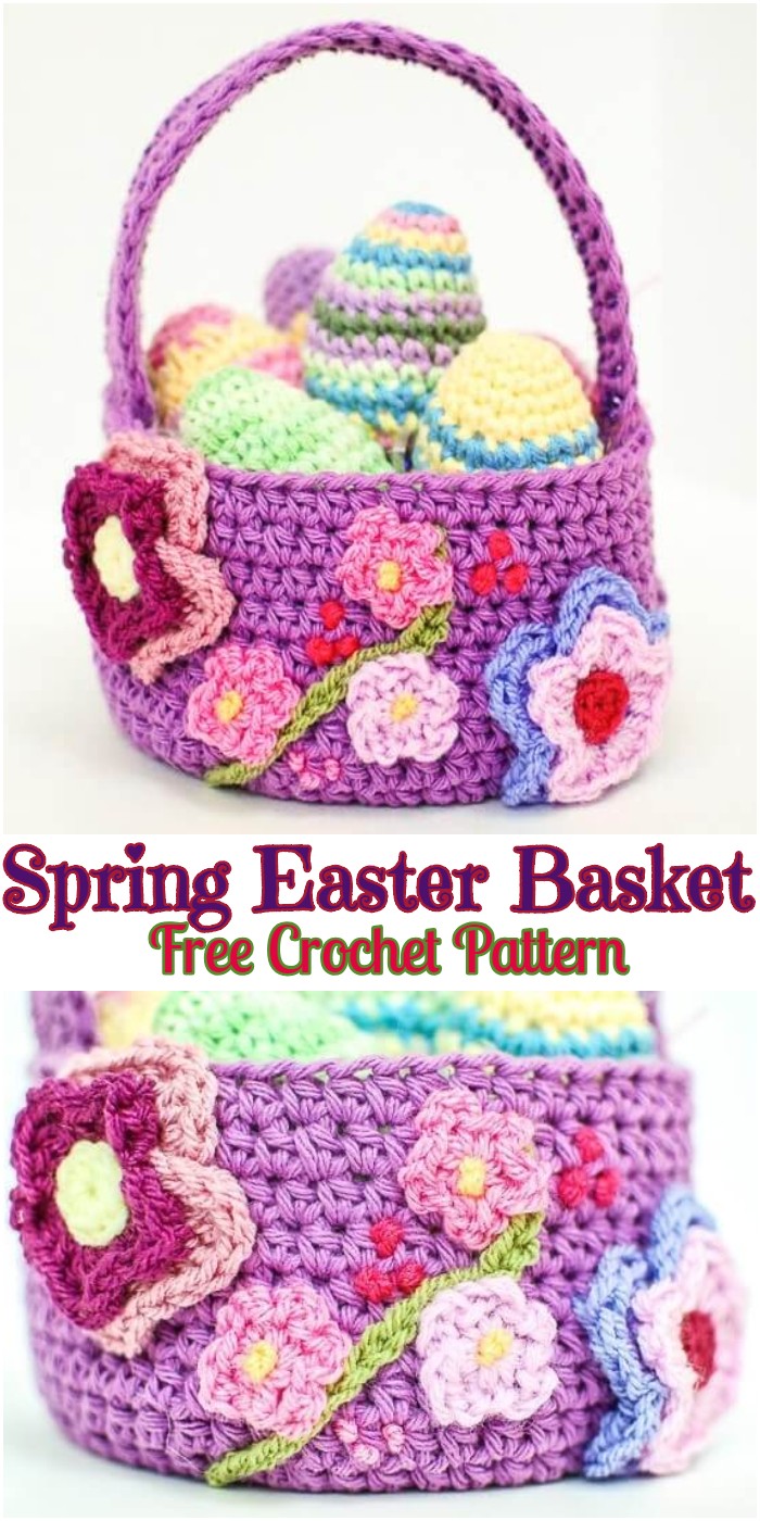 Crochet Spring Easter Basket