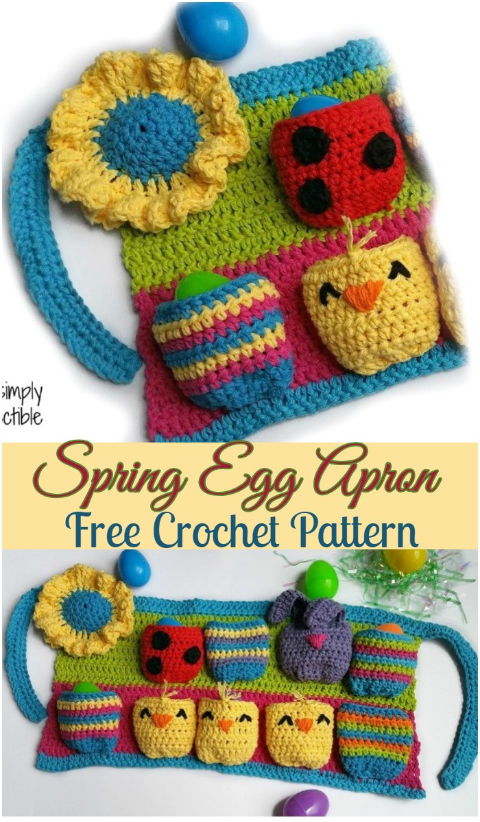 Crochet Spring Egg Apron