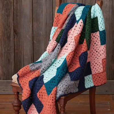 Crochet life's a plus afghan blanket pattern