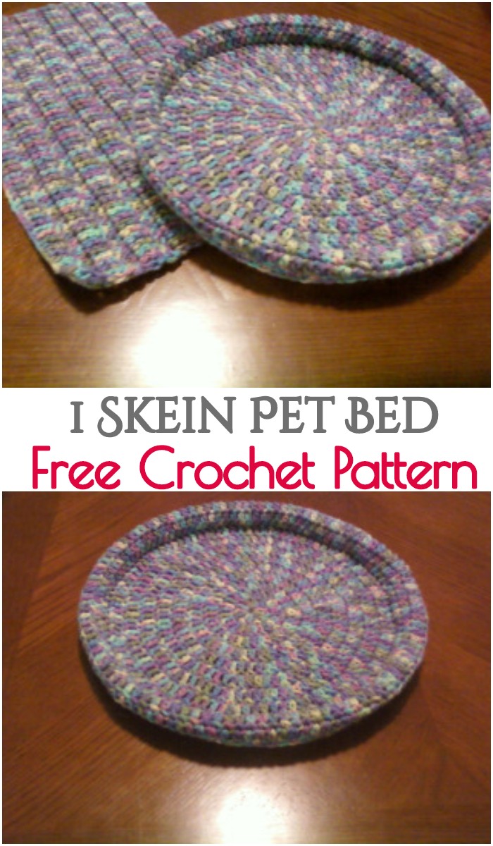 Crochet 1 Skein Pet Bed