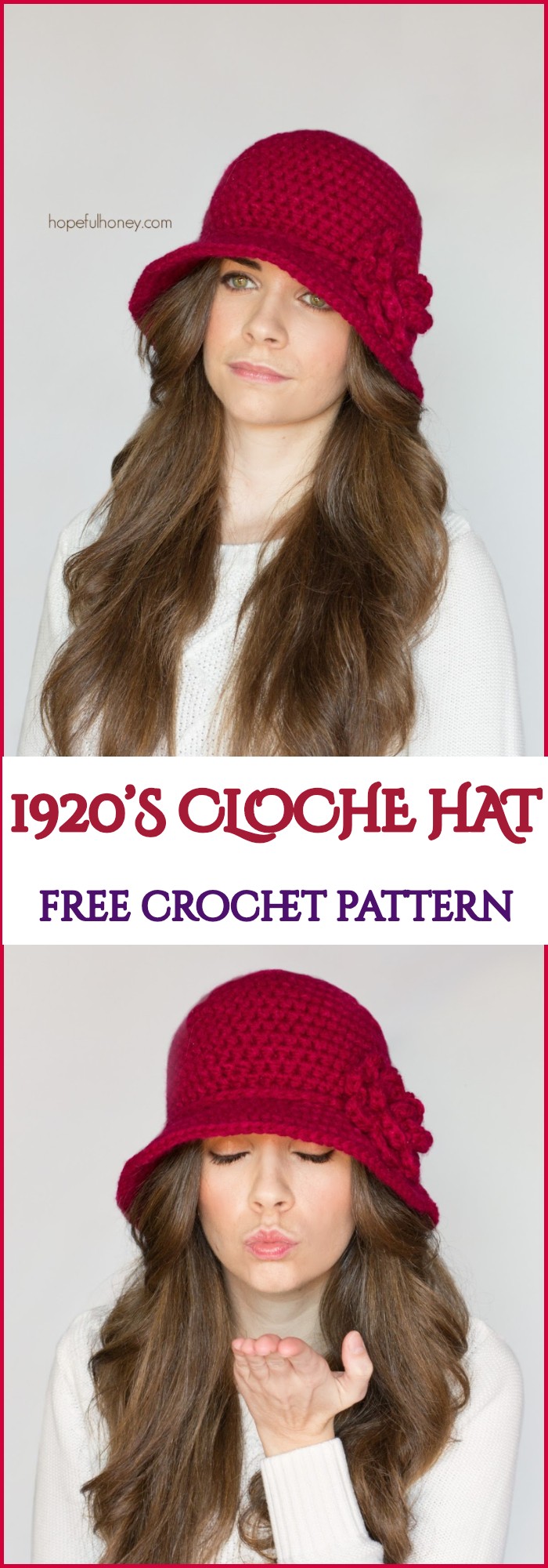 Crochet 1920's Cloche Hat