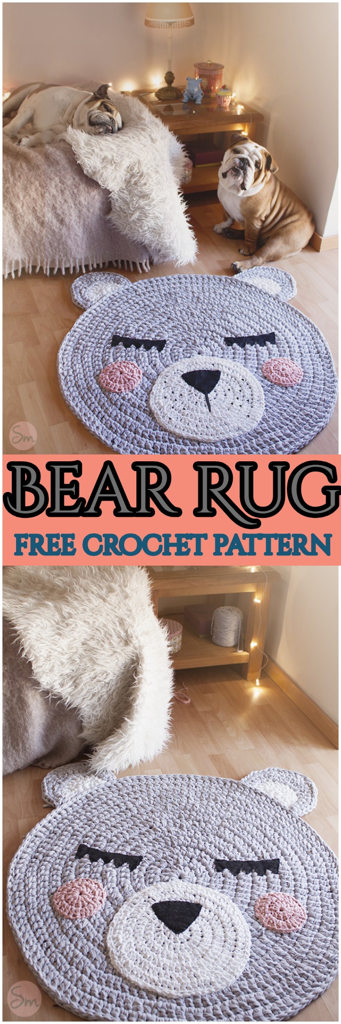 Crochet Bear Rug