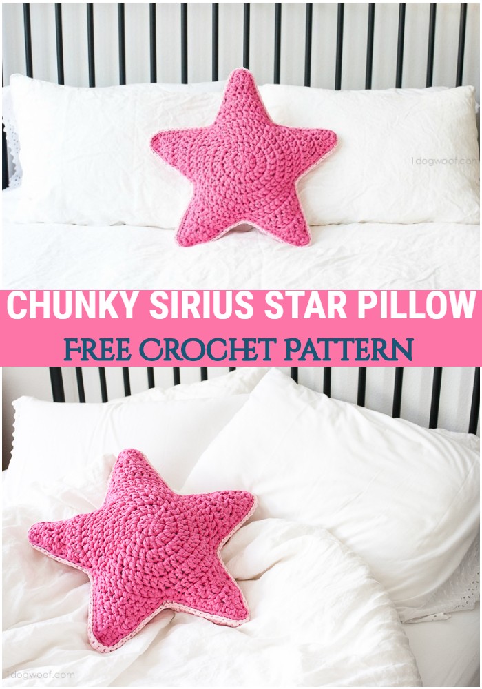 Crochet Chunky Sirius Star Pillow