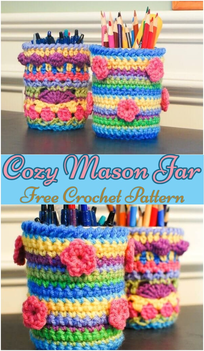 Crochet Cozy Mason Jar