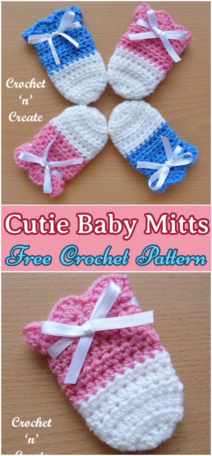 Crochet Cutie Baby Mitts