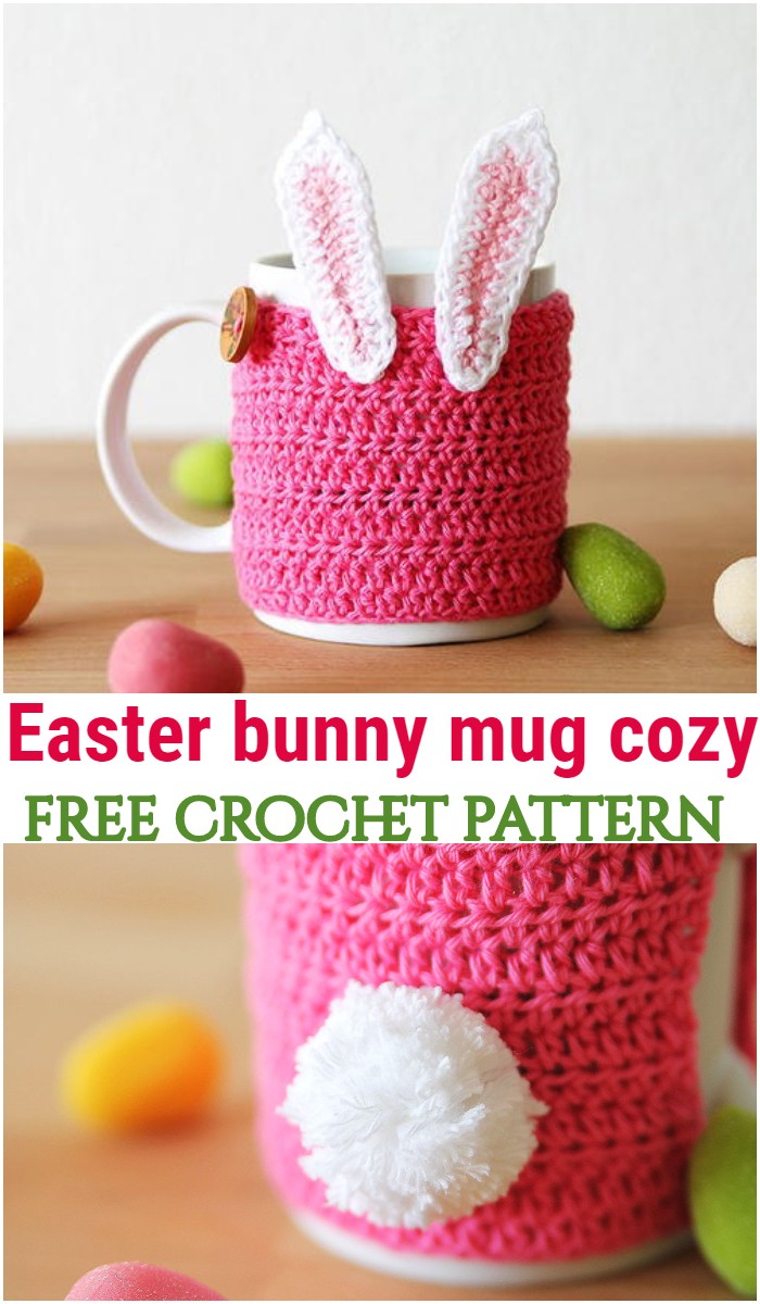 Crochet Easter Bunny Mug Cozy