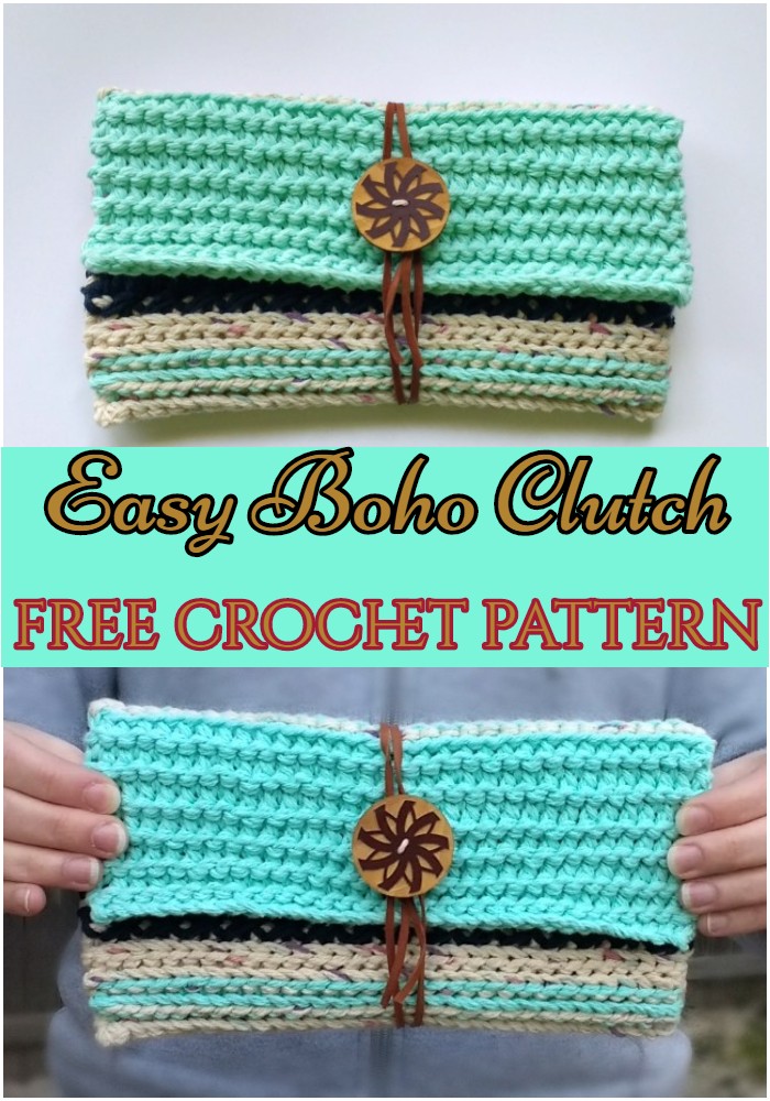 Crochet Easy Boho Clutch