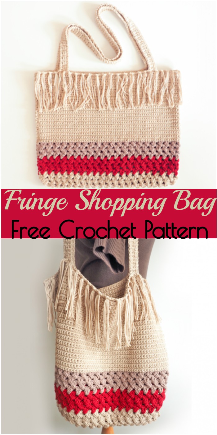 Crochet Fringe Shopping Bag
