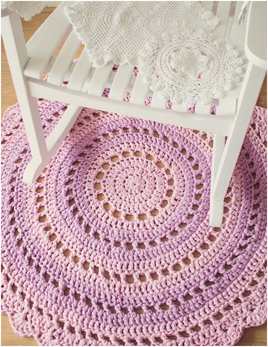 Crochet Gorgeous Mandala Floor Rug