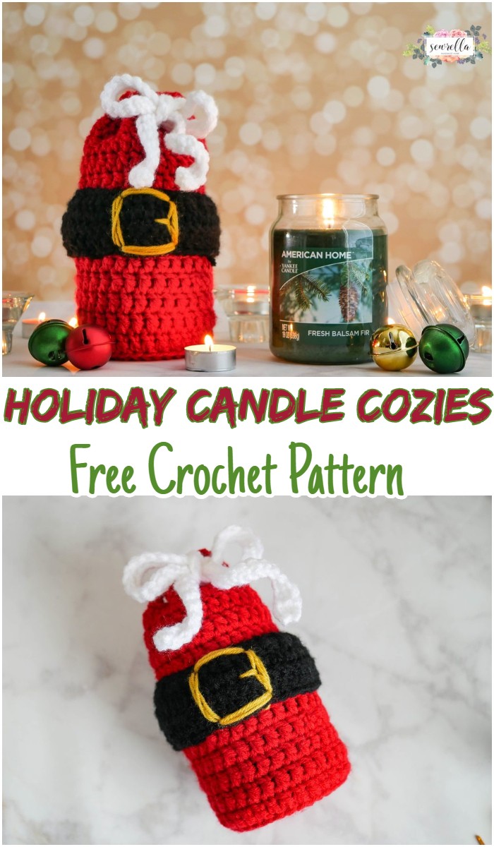 Crochet Holiday Candle Cozies