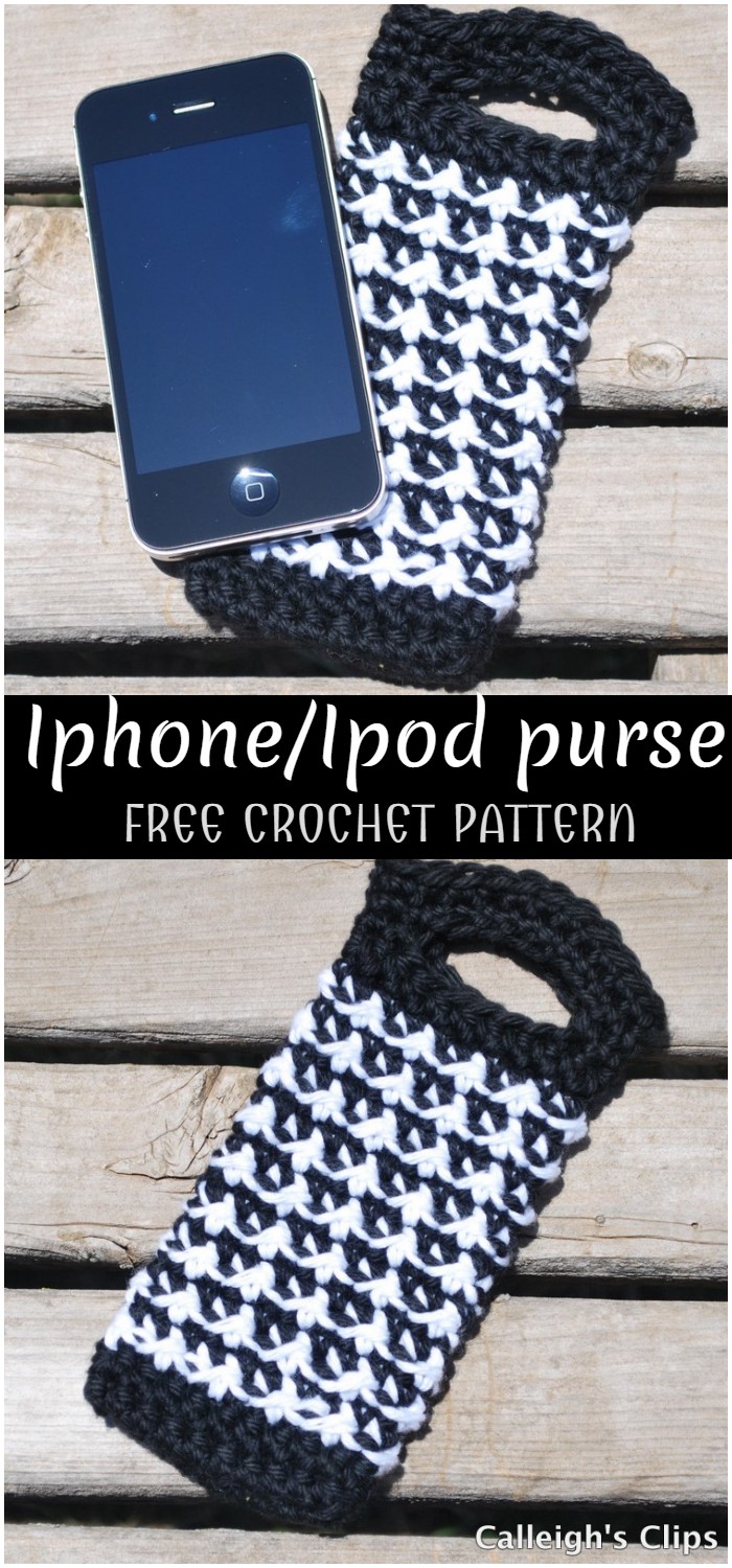 Crochet iphone_ipod purse