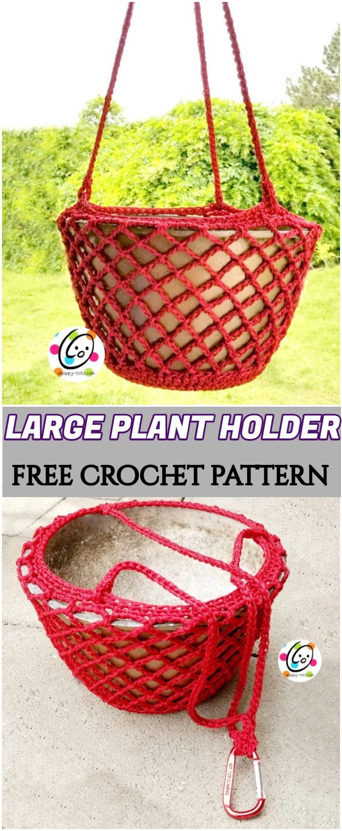 Crochet Large Plant Holder