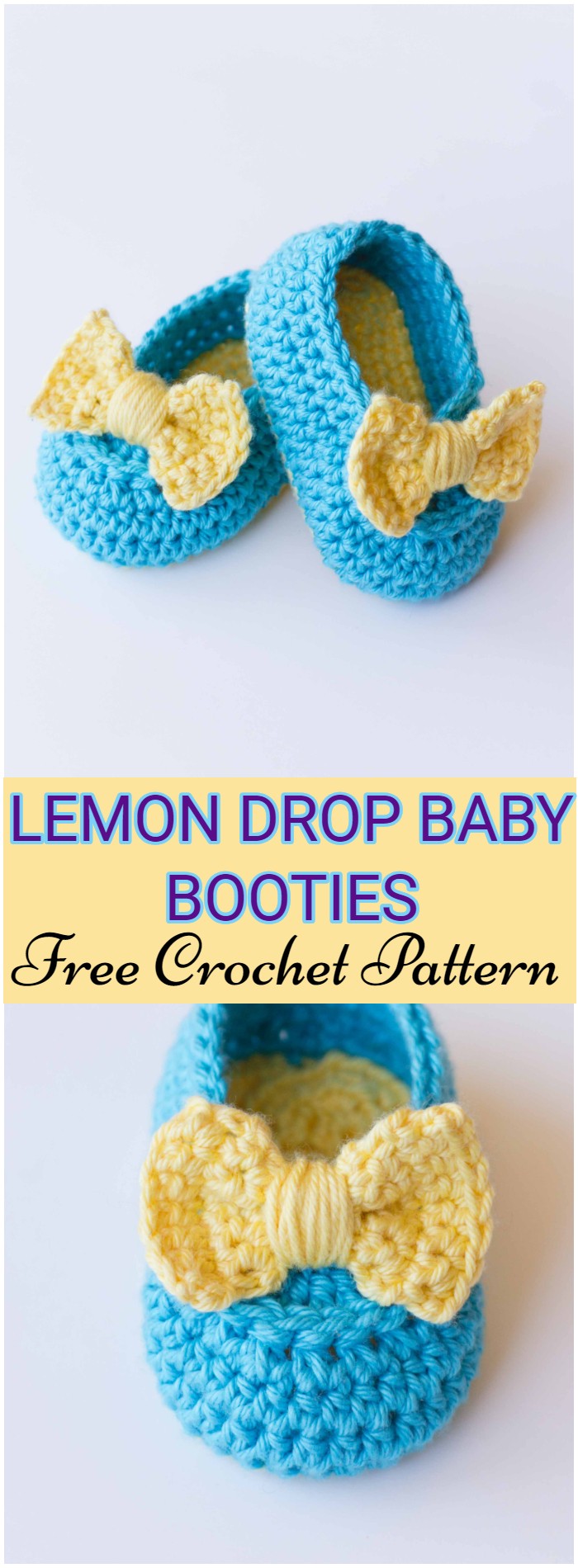 Crochet Lemon Drop Baby Booties