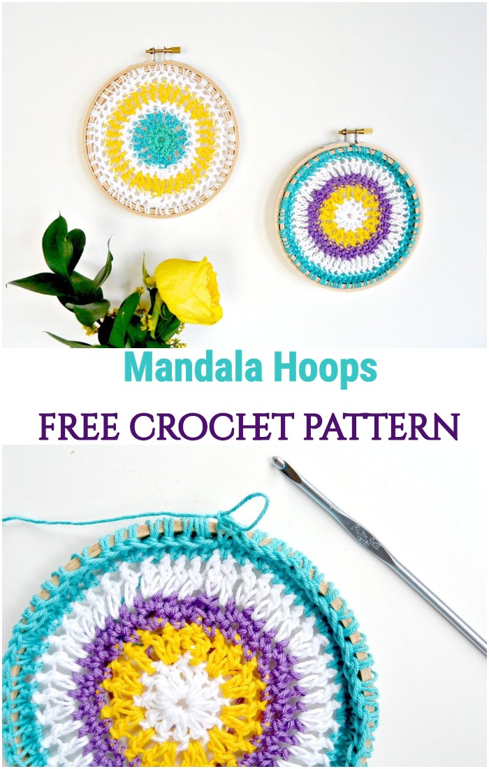 Crochet Mandala Hoops