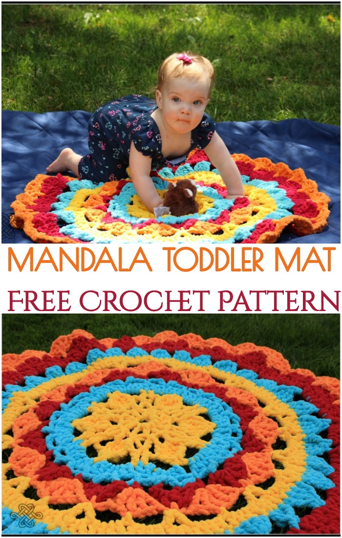Crochet Mandala Toddler Mat