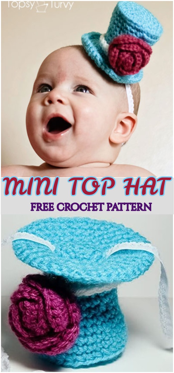 Crochet Mini Top Hat