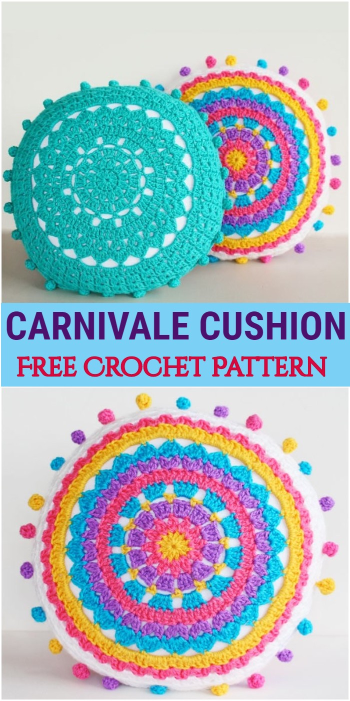 Crochet Pattern For Carnivale Cushion