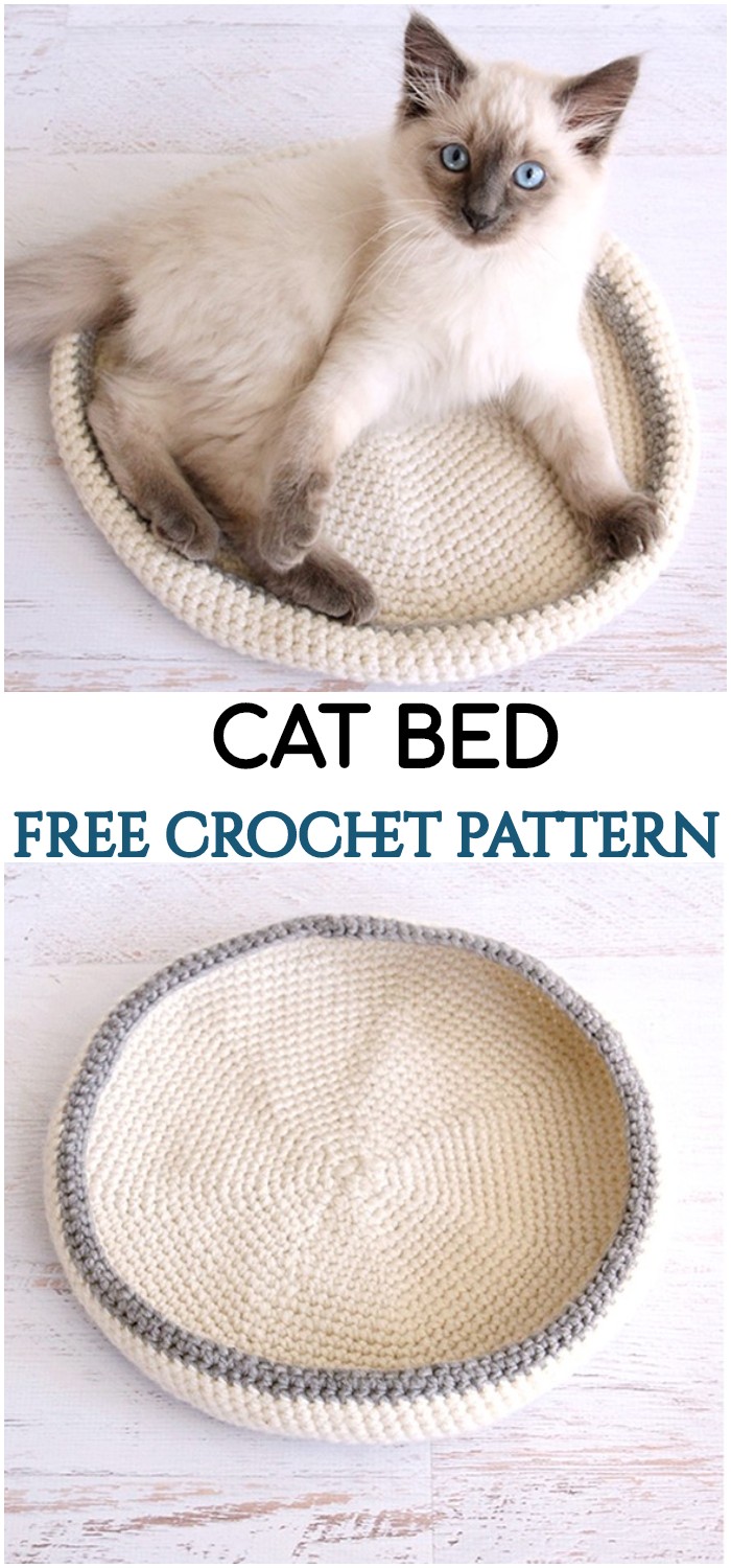 Crochet Pattern For Cat Bed