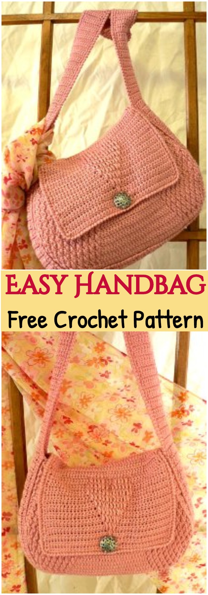 Crochet Pattern For Easy Handbag