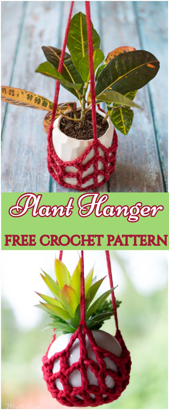 Crochet Jar Plant Hanger