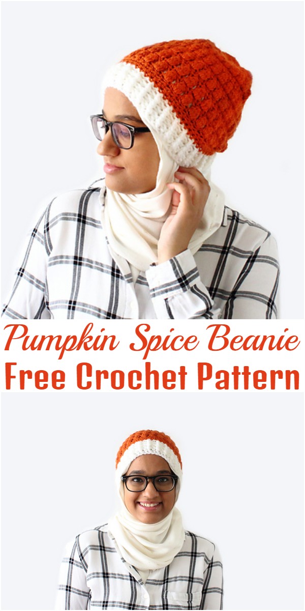 Crochet Pumpkin Spice Beanie