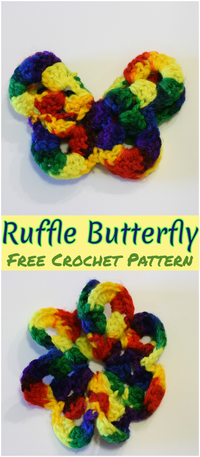 Crochet Ruffle Butterfly