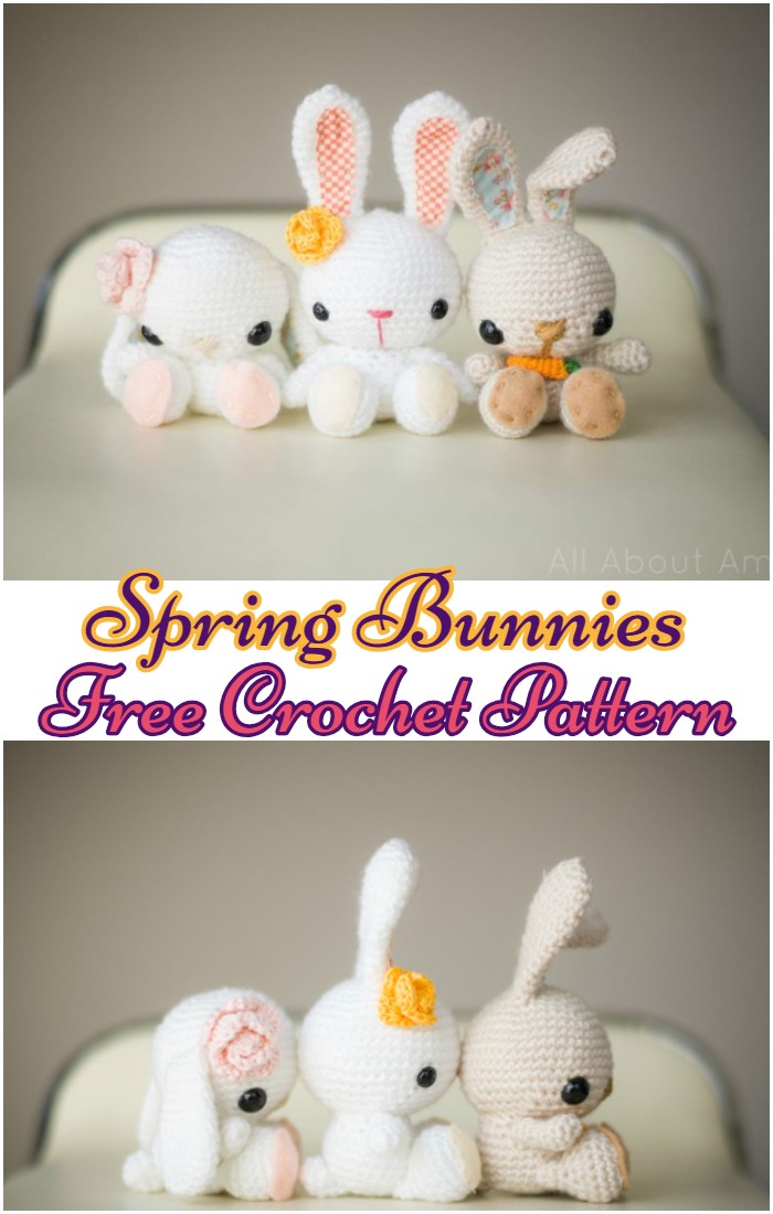 Crochet Spring Bunnies