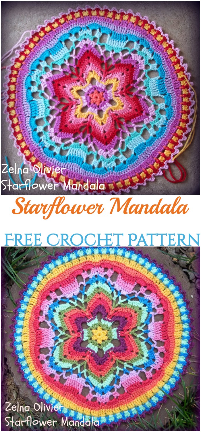 Crochet Starflower Mandala