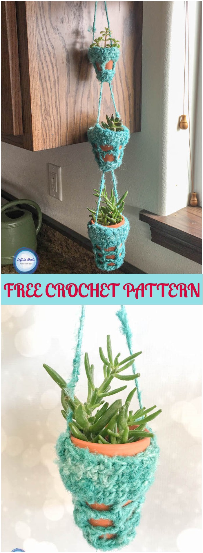 Crochet Succulent Plant Hanger
