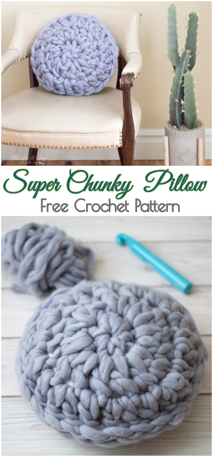 Crochet Super Chunky Pillow