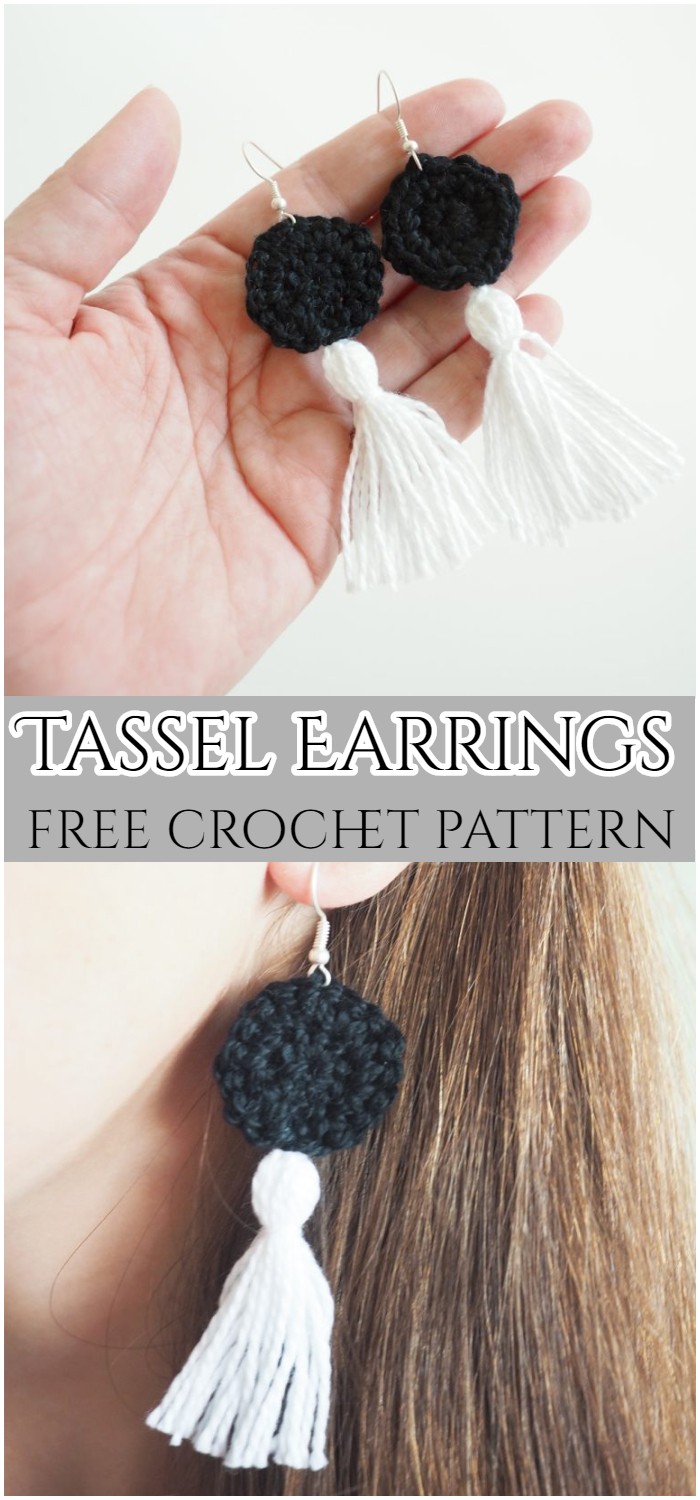 Crochet Tassel Earrings