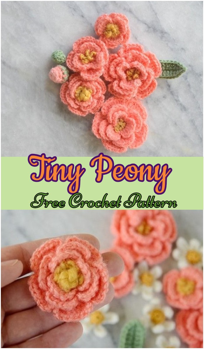 Crochet Tiny Peony