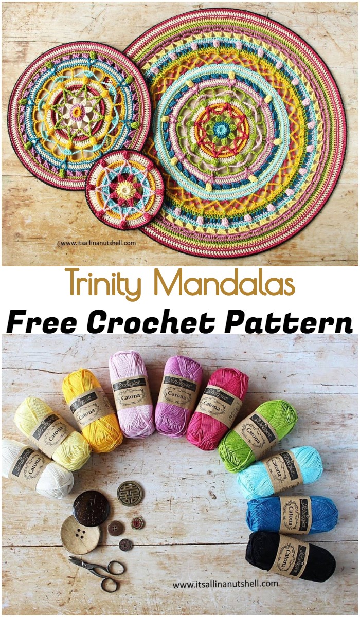 Crochet Trinity Mandalas
