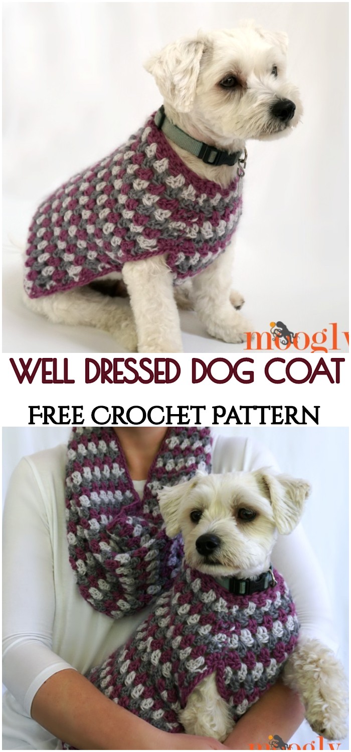 Crochet Well Dressed Dog Coat