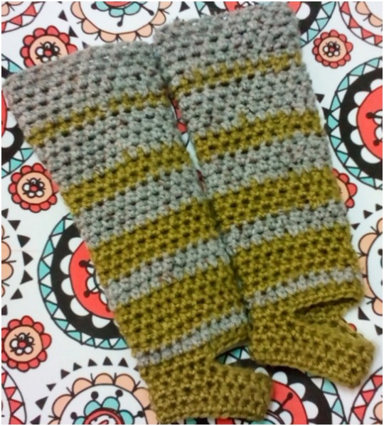 Crochet 80's Child Leg Warmers