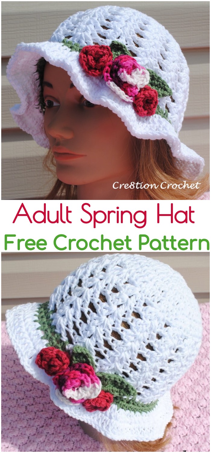 Crochet Adult Spring Hat