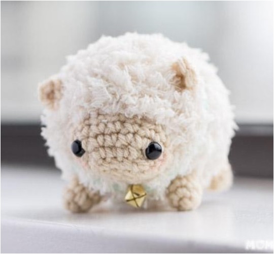 Crochet Amigurumi Sheep Toy_