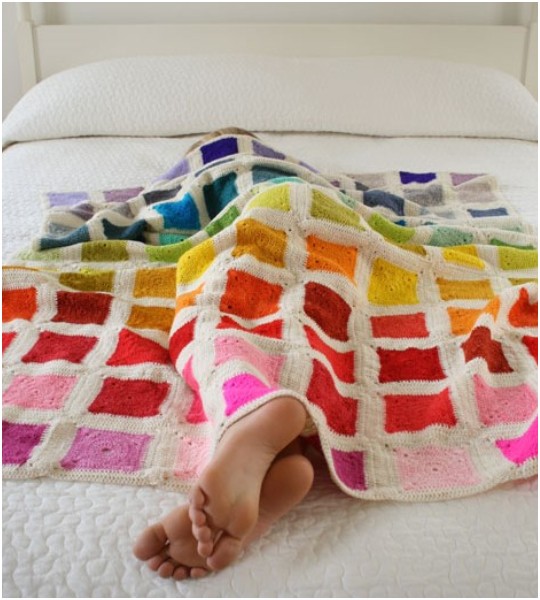 Crochet Bear’s Rainbow Blanket