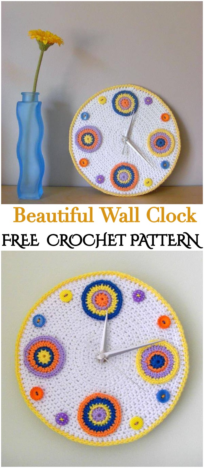 Crochet Beautiful Wall Clock