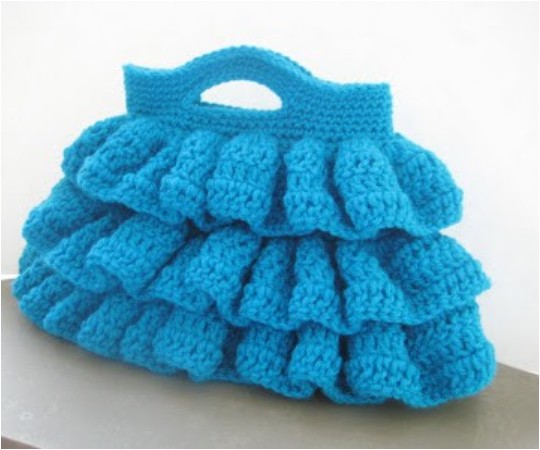 Crochet Bella Ruffled Bag