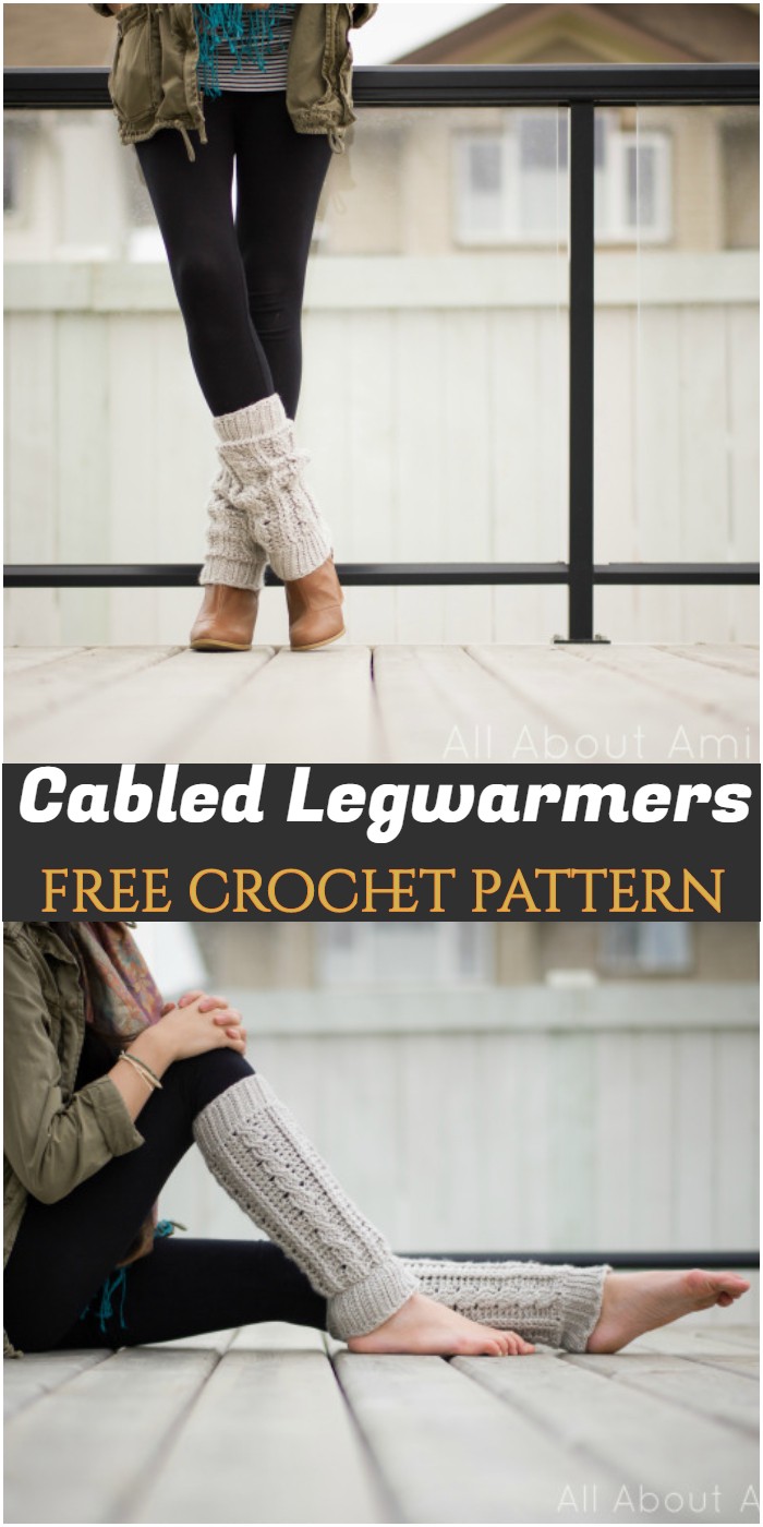 Crochet Cabled Legwarmers