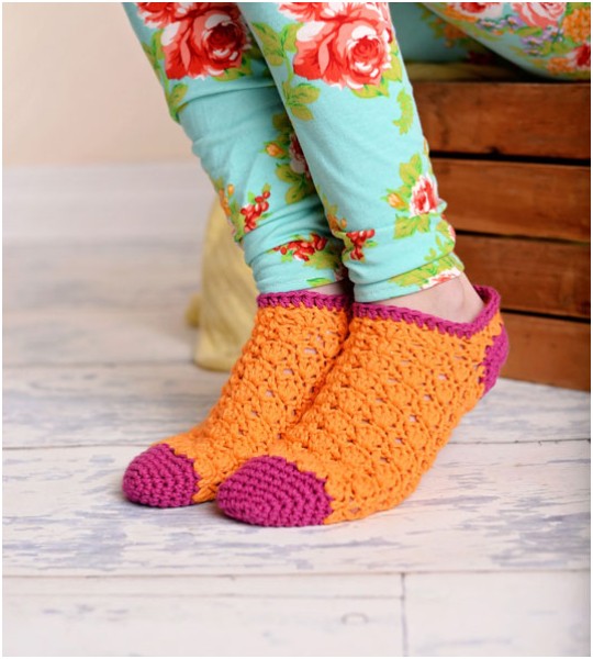 Crochet Color Pop Socks