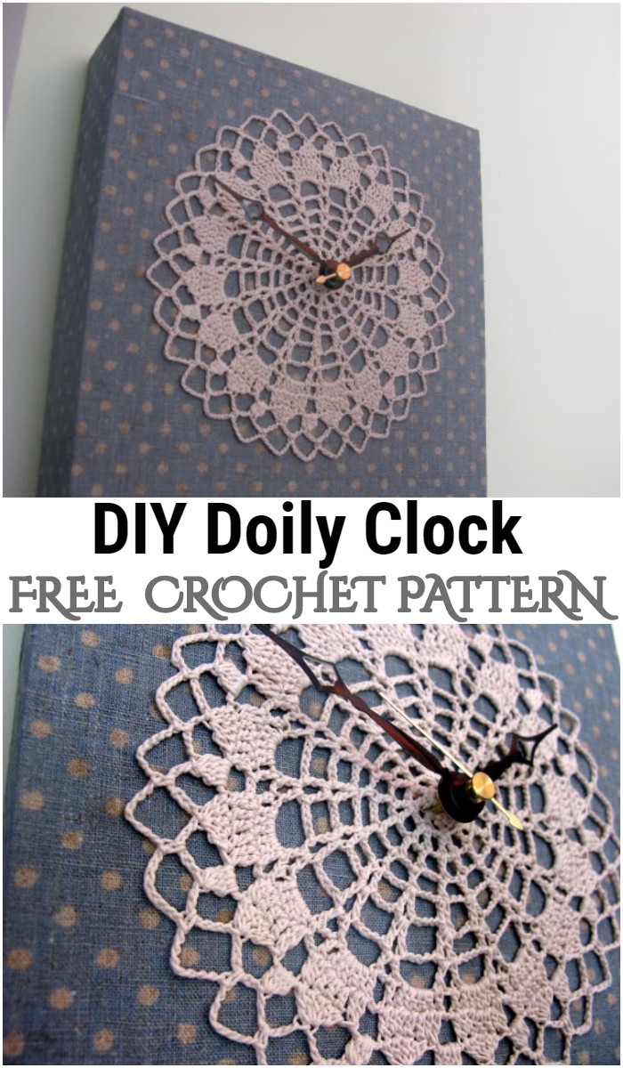 Crochet DIY Doily Clock