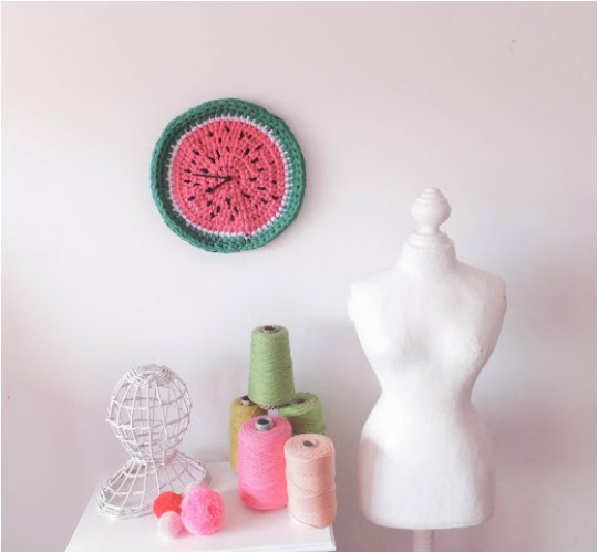 Crochet DIY Watermelon Watch