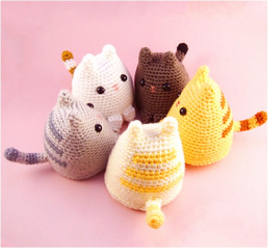 Crochet Dumpling Kitty