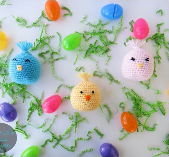 Crochet Easter Chick Shakers 