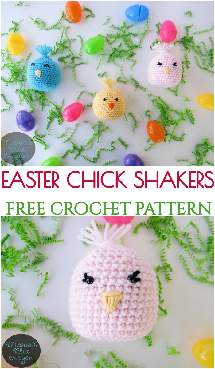 Crochet Easter Chick Shakers