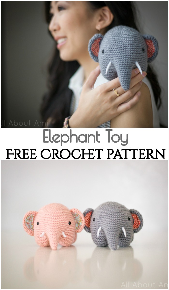 Crochet Elephant Toy 