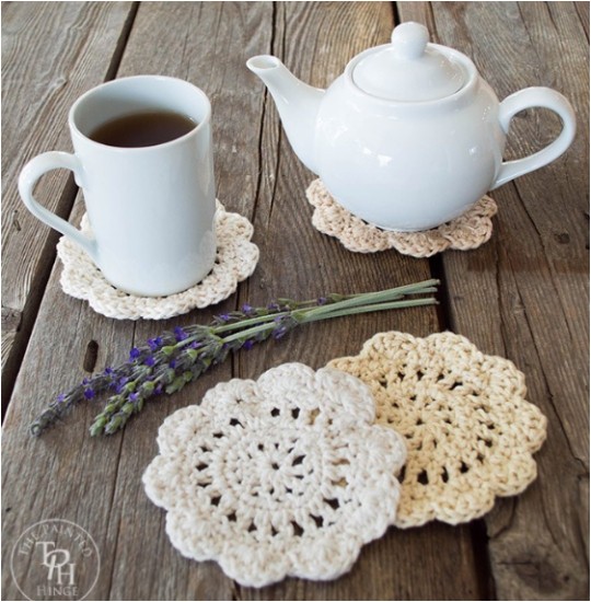Crochet Farmhouse Style Coasters