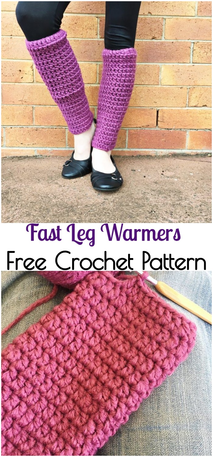 Easy Crochet Leg Warmer Patterns - Free Patterns - DIY Crafts